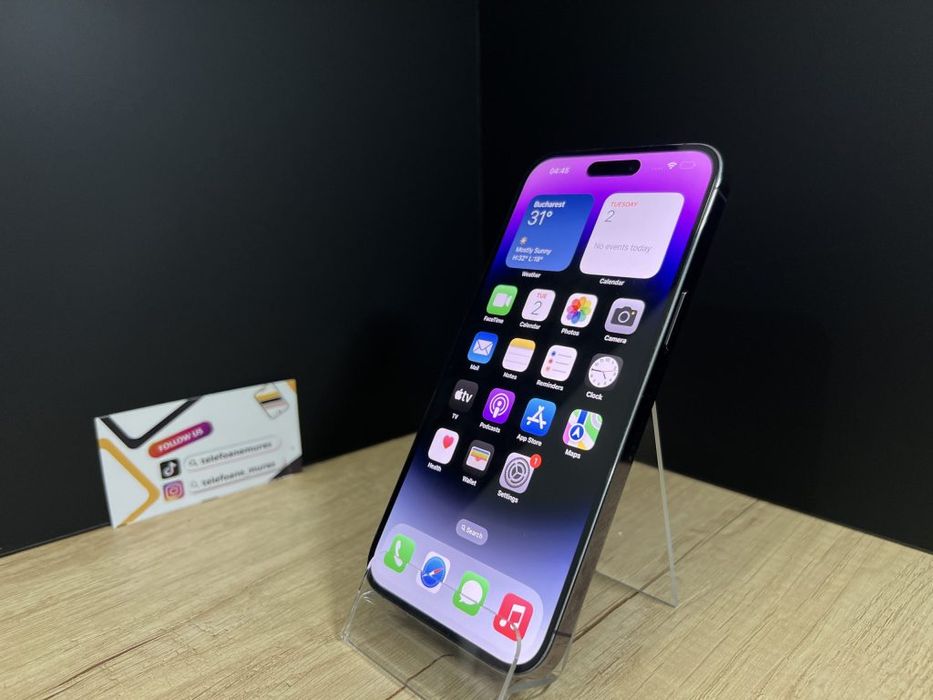 iPhone 14 Pro Max 128Gb Deep Purple 3 ani garanție, Telefoane Mureș