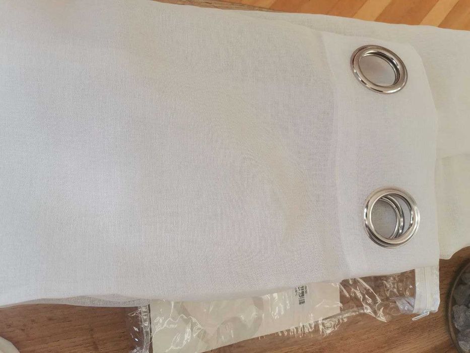 Два броя луксозни пердета Ленена структура НОВИ Topfinel Германия