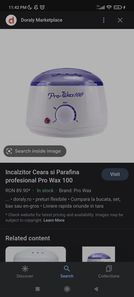 Incalzitor epilat decantor ceara parafina epilare