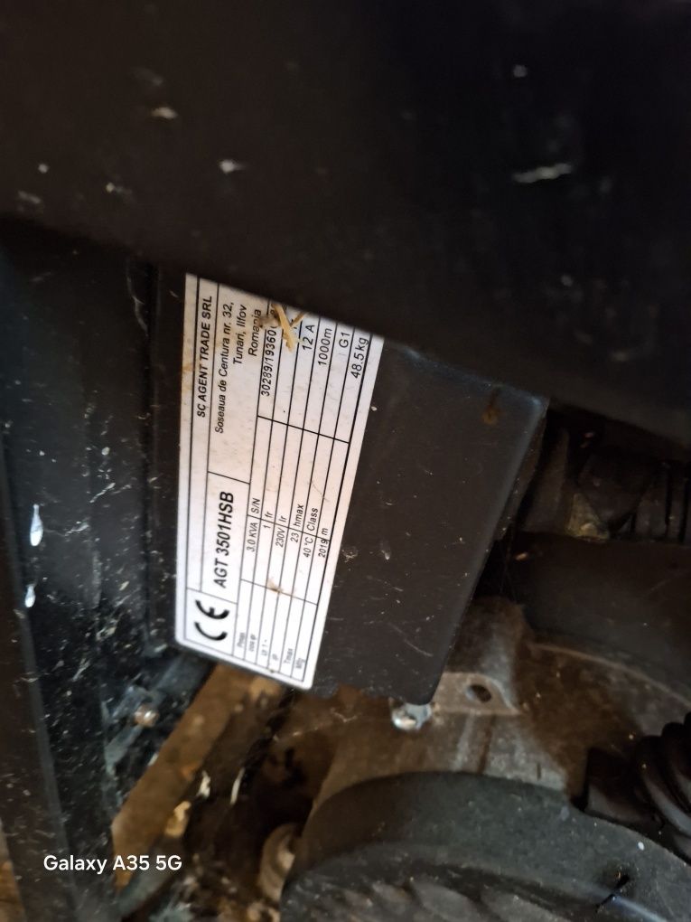 Vand generator 3KWh AGT 3501 HSB nefolosit