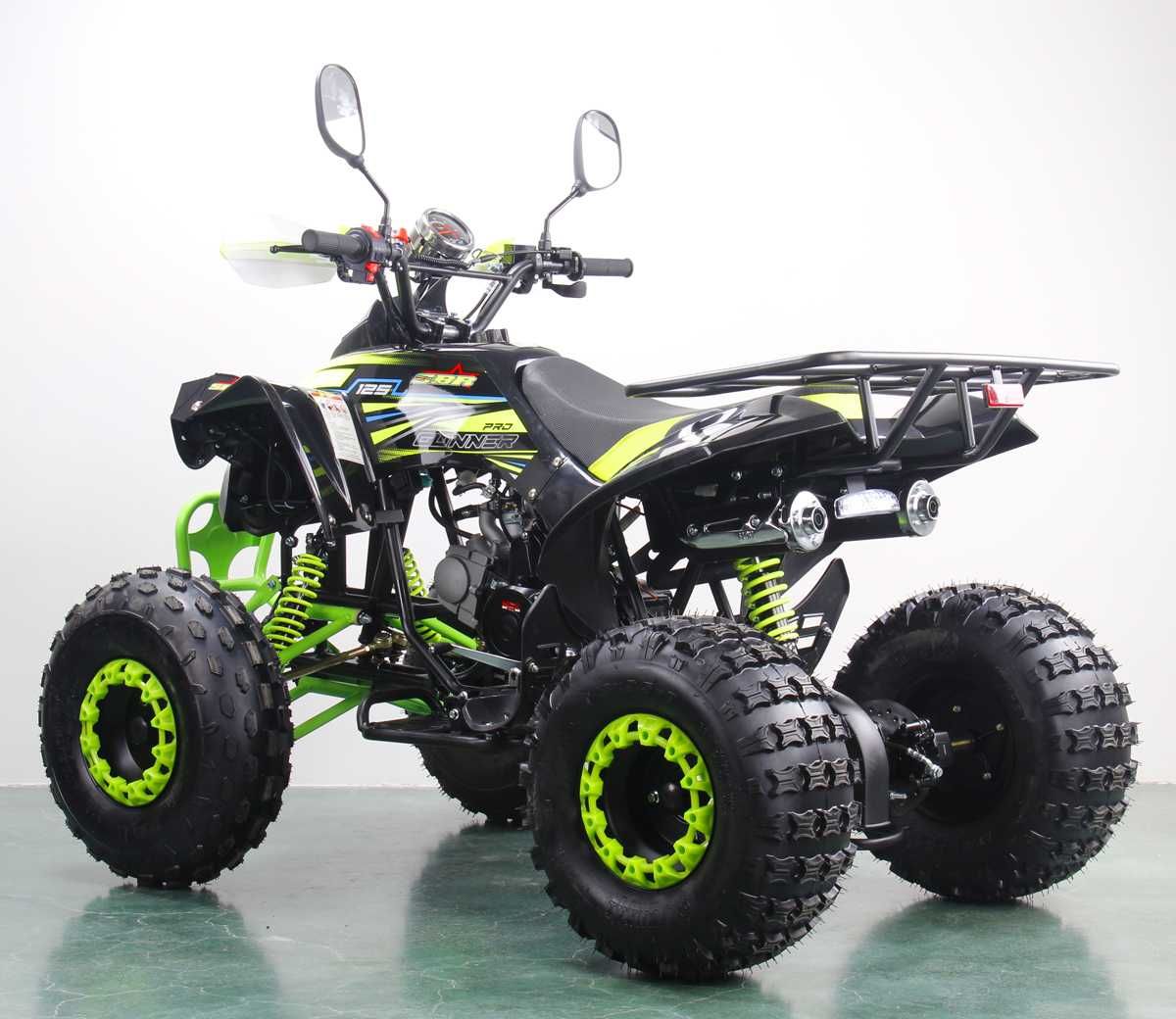 Atv SBR Gunner 8" 125cc 4T benzina negru/verde lemon