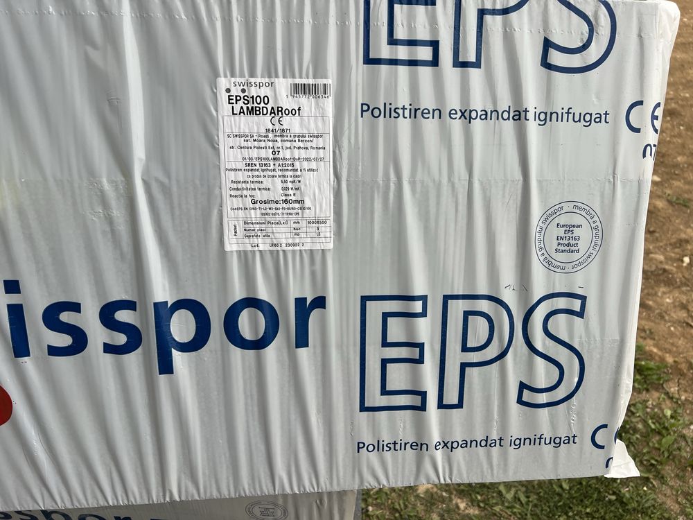 Polistiren grafitat 16cm,EPS100,Swisspor