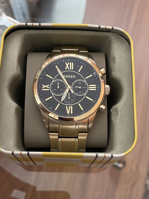 Ceas fossil gold nou