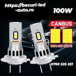 Set Două Becuri H7 Cu Led Cree 100W/10000Lumeni/Can-bus