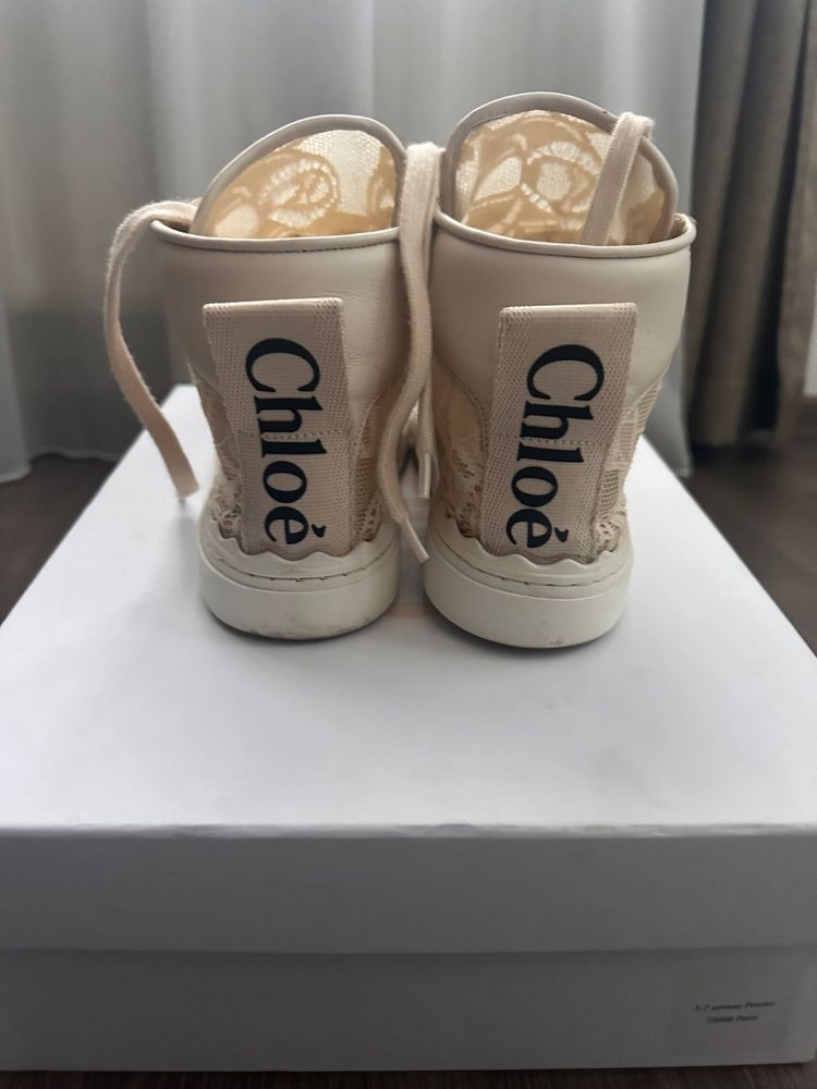 Sneakers Chloe dantela detaliu