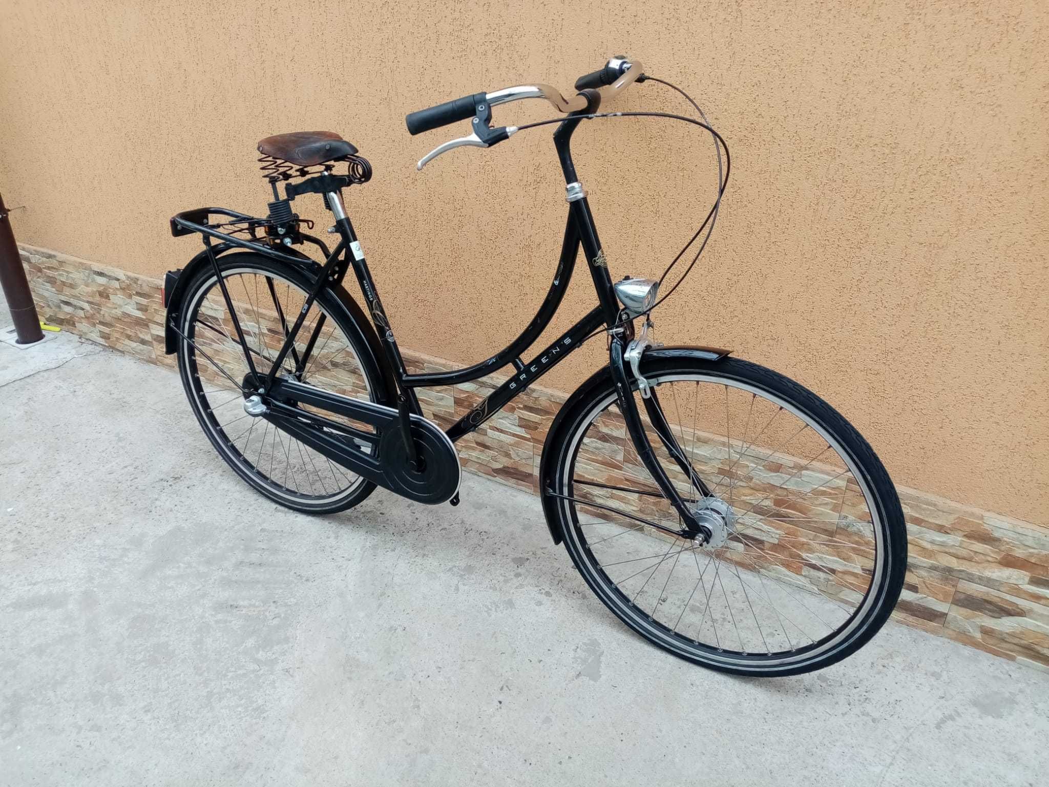 Vând bicicleta greens cu dinam