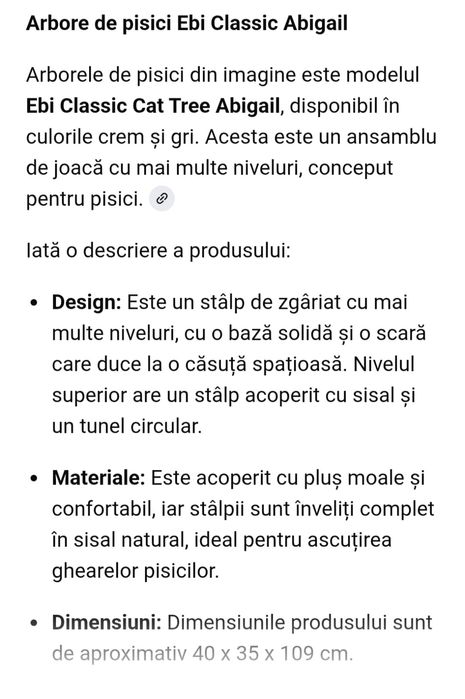 Sisal joaca pentru pisici