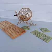 Ретро дървена игра Тото лотария. Внос Холандия