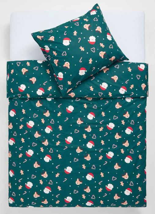 Lenjerie pat - Livrare 5 lei - Noua - de Crăciun