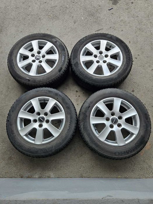 Лети  джанти  5х112  15  със  зимни  гуми  195/65/15  KUMHO