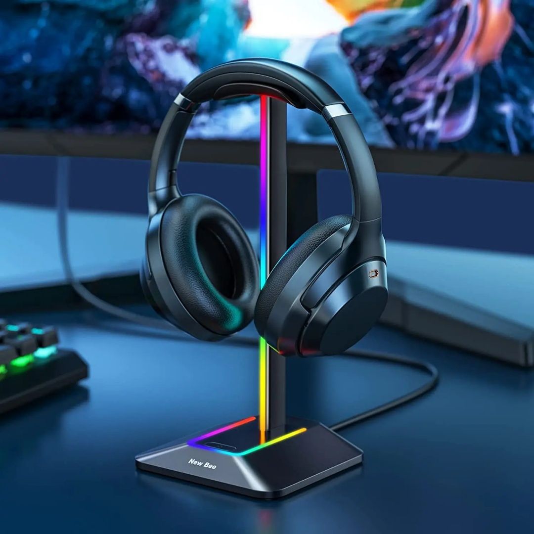 New Bee NB-Z8 RGB Подставка для наушников – Стиль и удобство!
