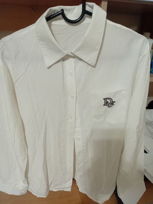 Женский одежда белый блузка. Размер 48-50