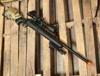 Pusca de asalt PUTERNICA!!Awp Cu Luneta si Bipod-Precizie Mare Airsoft