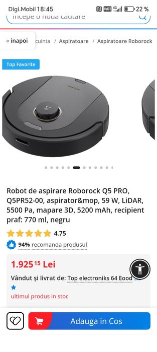 Robot aspirator Roborock Q5 Pro