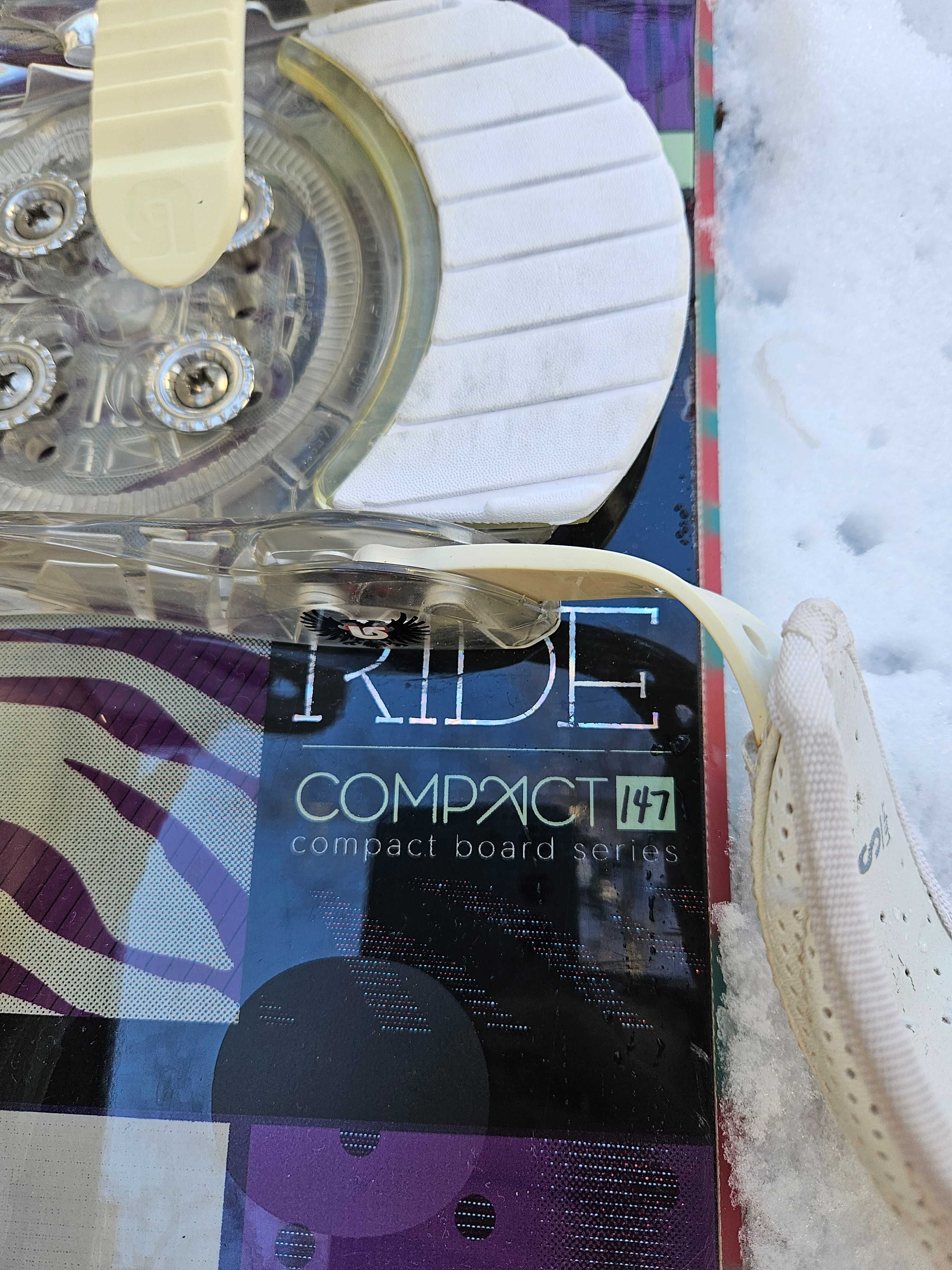 Placa de snowboard Ride Compact 147 cm+legaturi Burton Custom size S