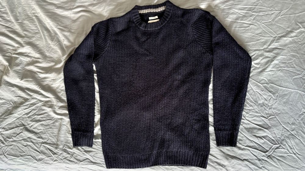 Мъжки TOMTAILOR пуловер, тъмносин, размер М