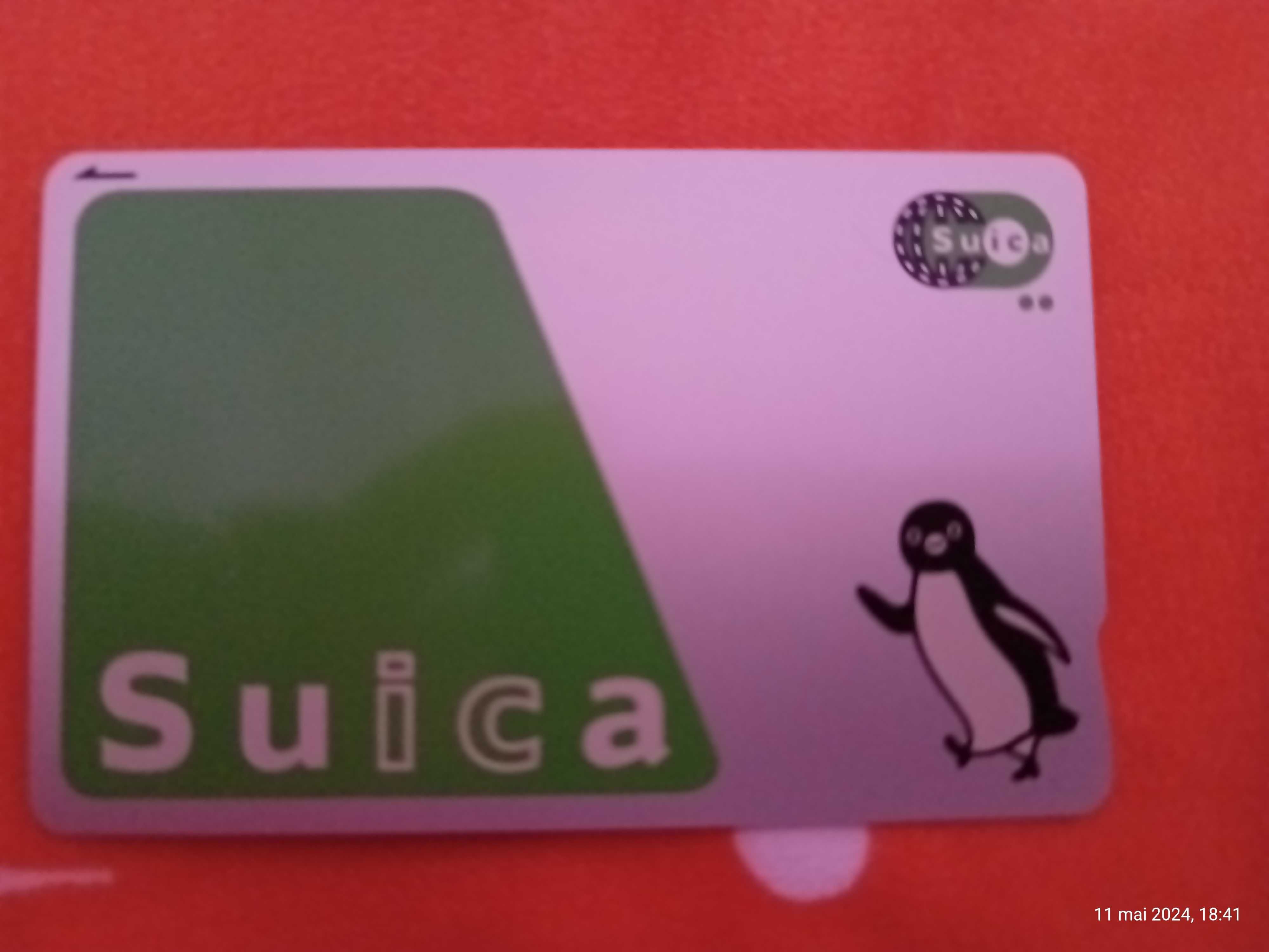 Vând 2 carduri SUICA pentru orice tip de transport în Japonia