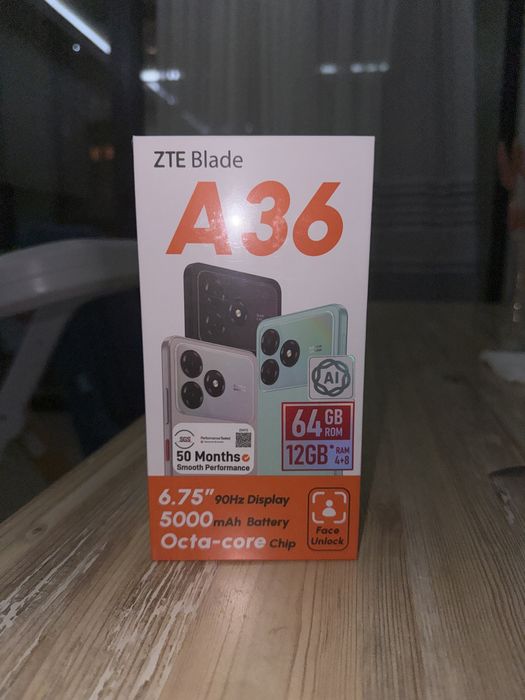 ZTE blade A36 новый в упаковке