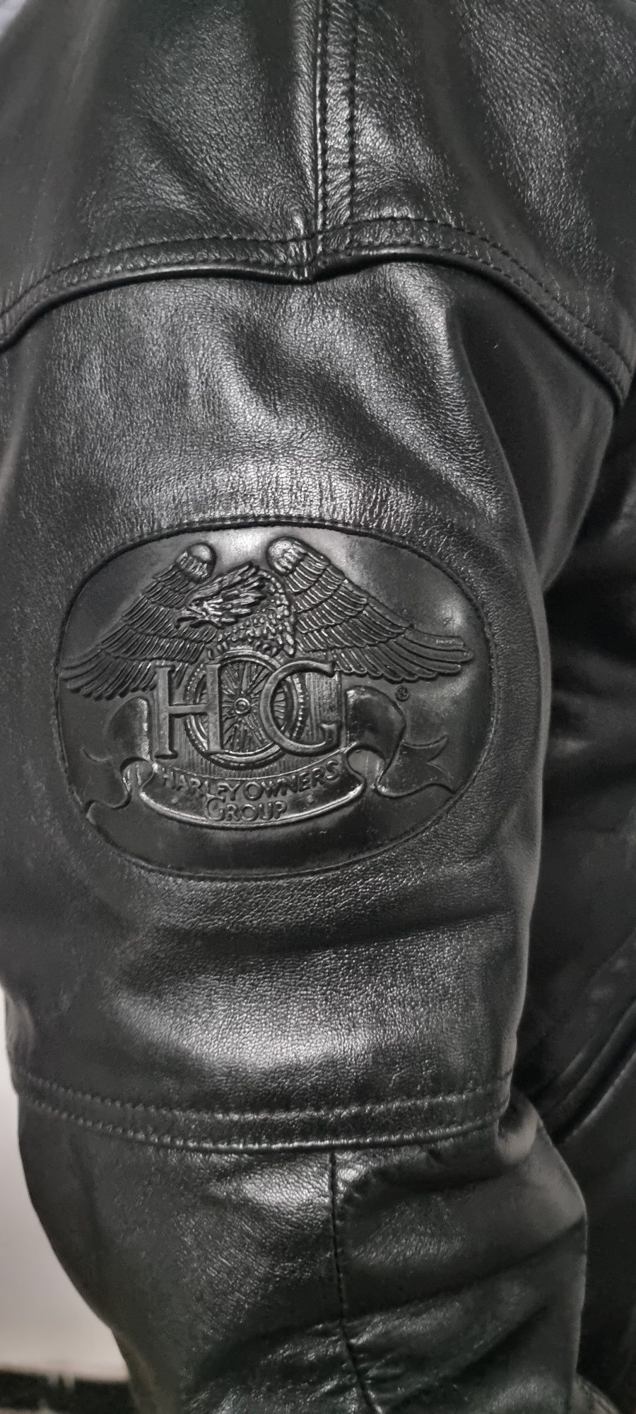 Geaca piele Harley Davidson XL. Made in USA. Mărime Xl - XXL