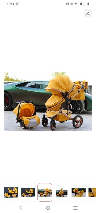 Коляска 3 в 1 Фирмы Teknum!!!