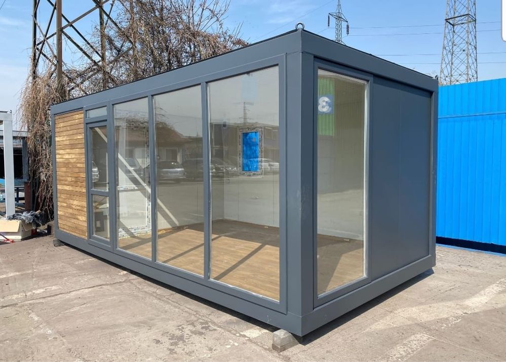 Container birou Container vitrina Containere santier magazin vitrat