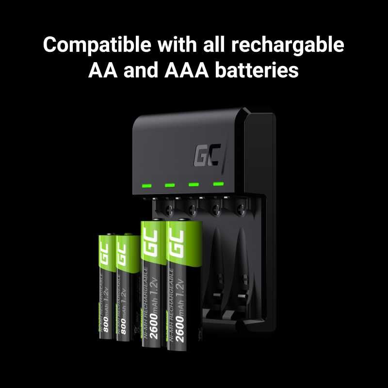 GreenCell зарядно за батерии AA / AAA
