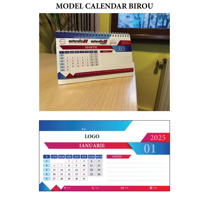 Grafică vectorială completă (Calendare, Agende, Cărți de Vizită, etc.)