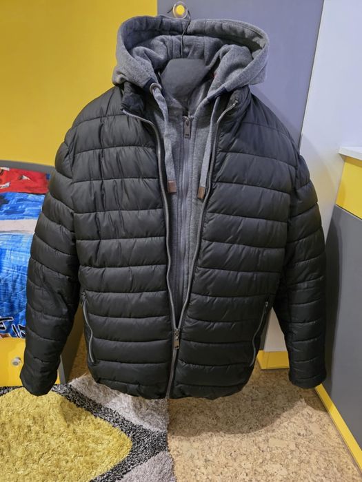 Черно зимно яке XXL