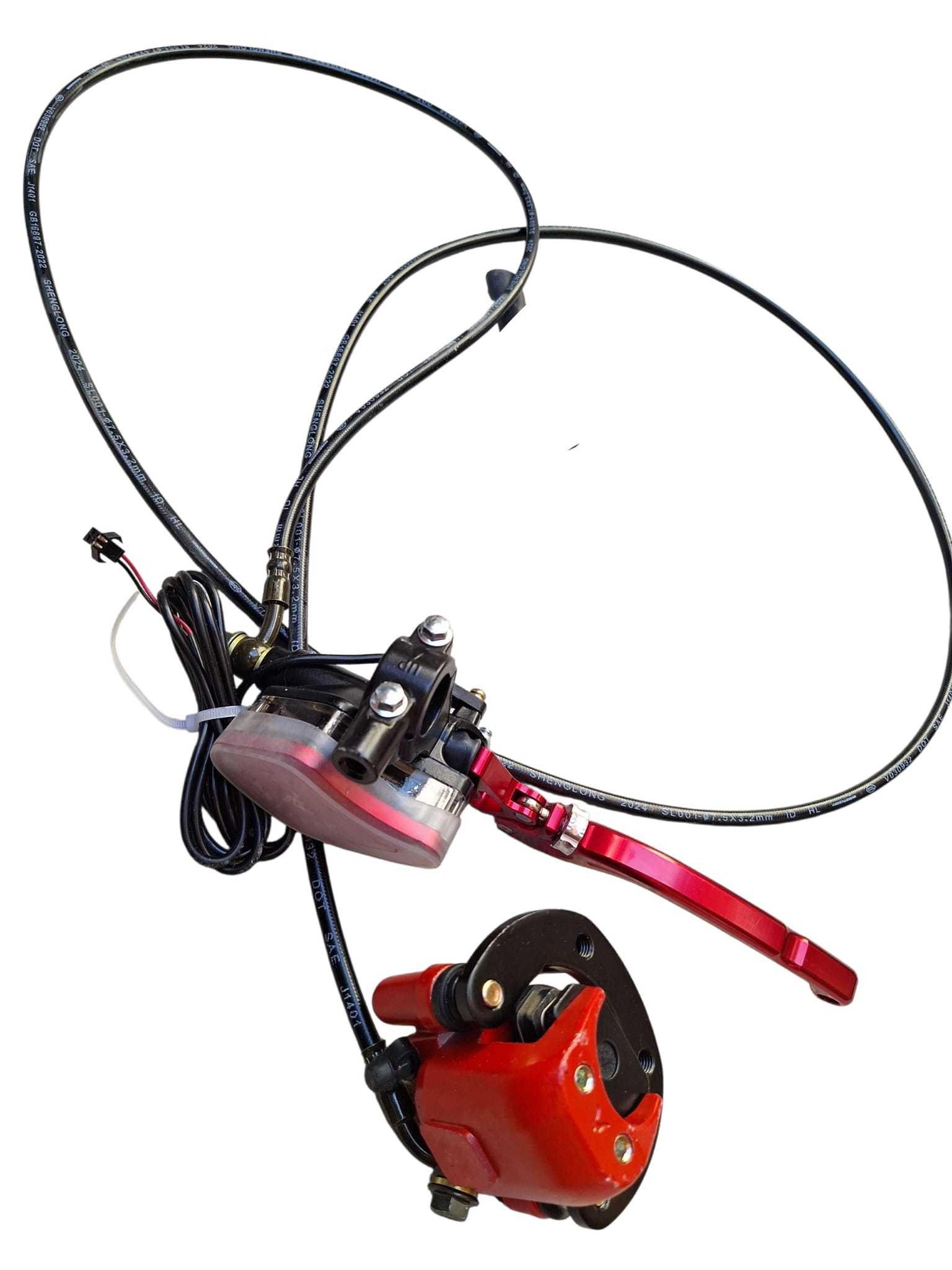 Kit complet frana pe ulei spate stanga scuter CityCoco Chopper