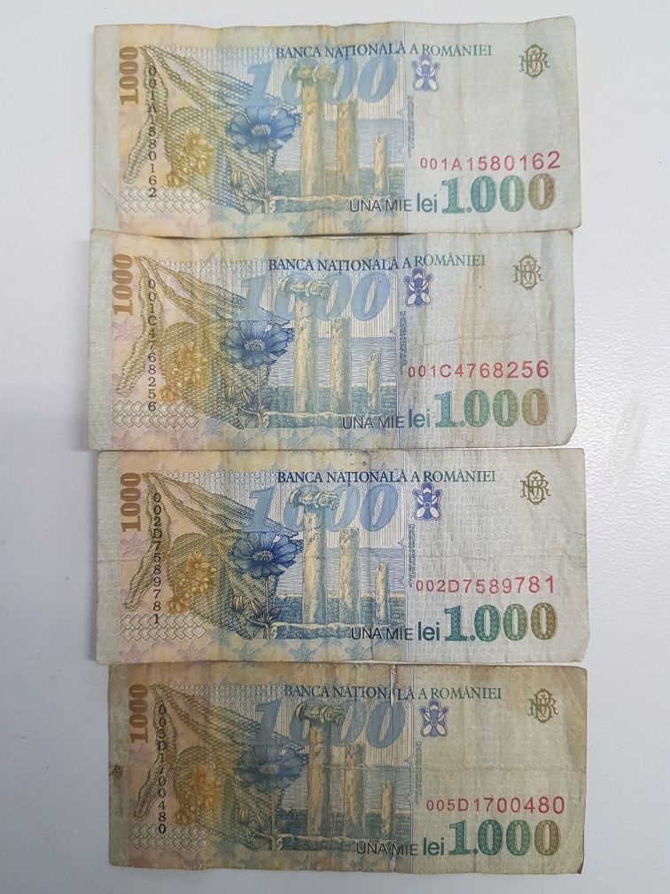 Bancnotă 1000 lei 1998. Mihai Eminescu