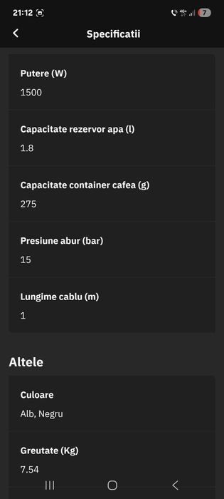 Espressor automat