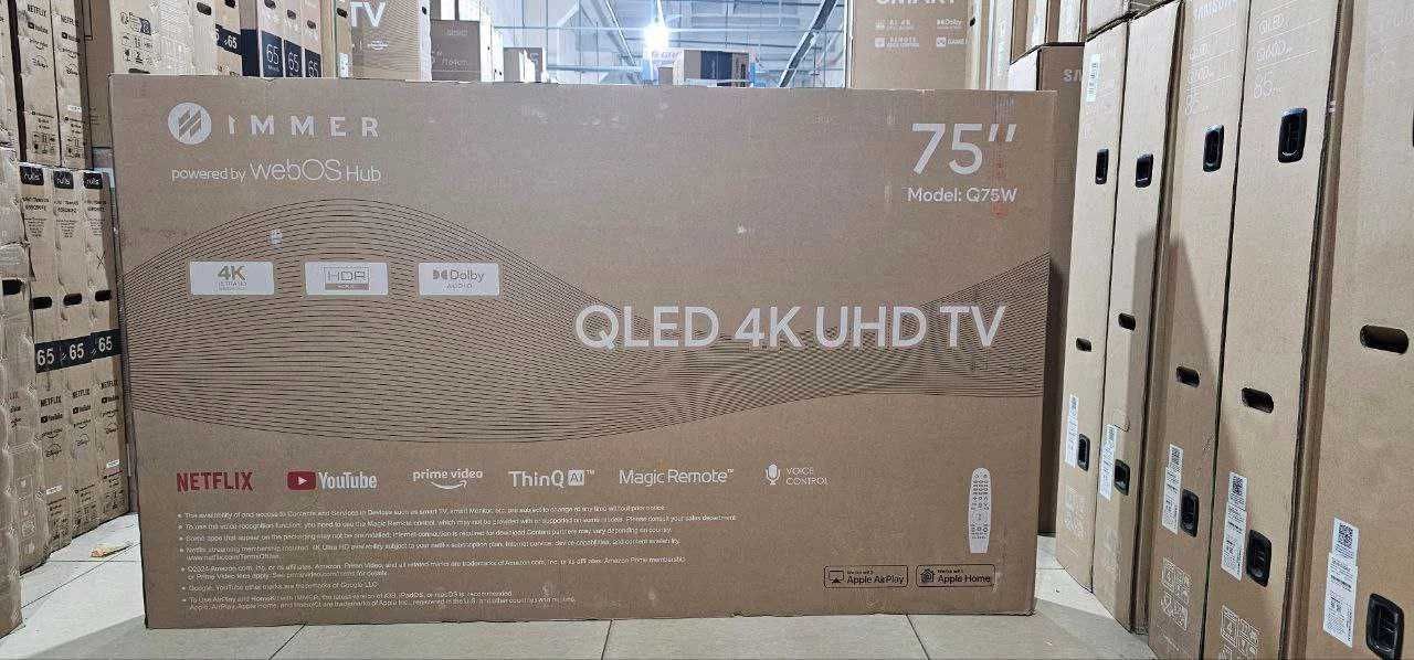 Телевизор Immer 75/86 4K UHD Google со склада + доставка бесплатно
