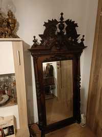 Vând oglindà din lemn sculptatà foarte veche, 1,83 cm înălțime!