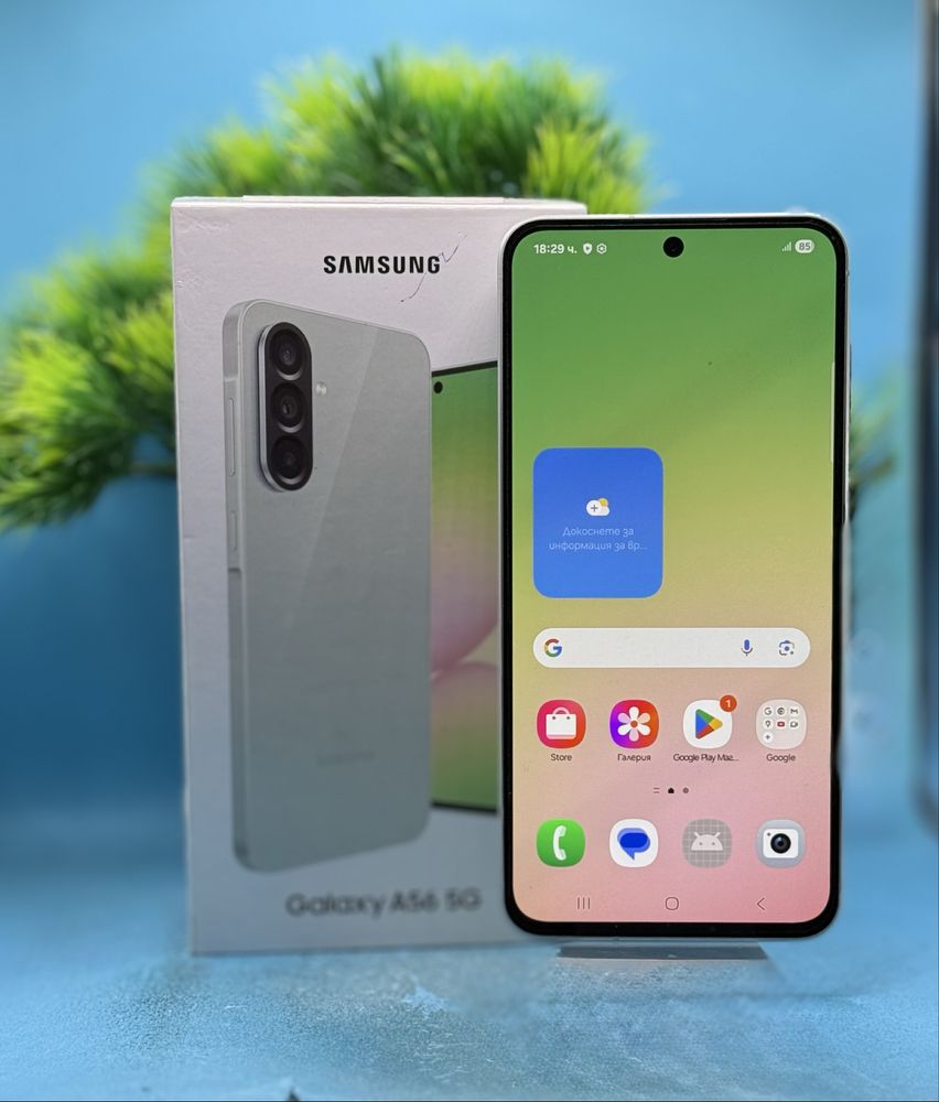 ГАРАНЦИОНЕН!!! Samsung Galaxy A56, 8GB RAM, 128GB, 5G, Awesome Olive