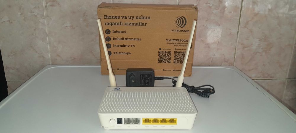 UZTELECOM GPON Huawei HG8245H5 Wi-Fi router Фай-Вай роутер ДЛЯ ОПТИКИ