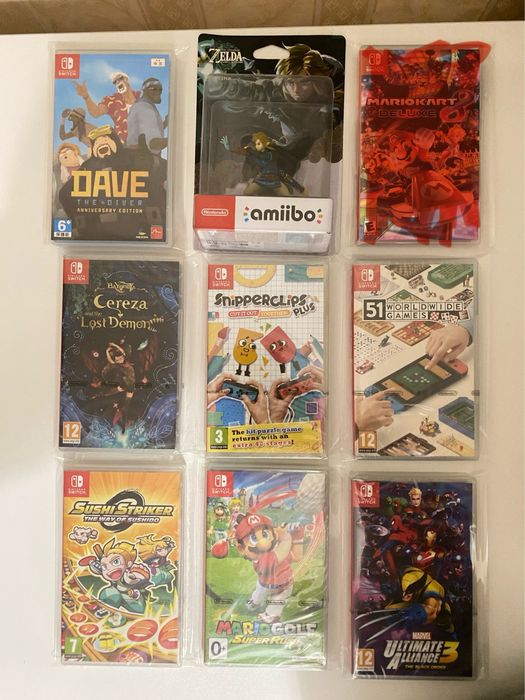 Игры для Nintendo switch и Amiibo