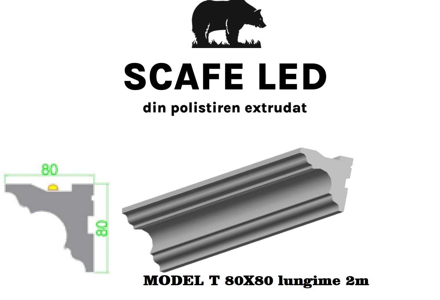 Scafe led, Masca galerie polistiren, Scafa decorativa led