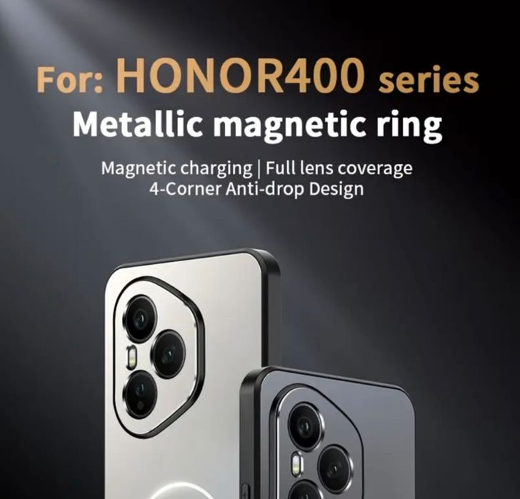 Новый платиновый серый чехол для Honor 400 Pro