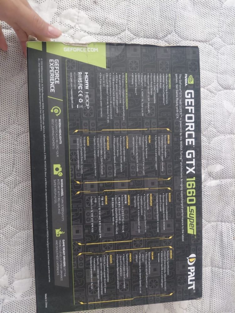 Продам видеокарту Gtx1660