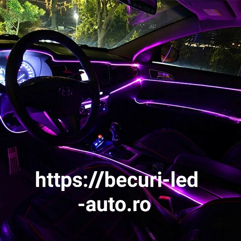 Fir Neon Flexibil Cu Lumina Ambientală 2 sau 3 Metri(Calitate PREMIUM)