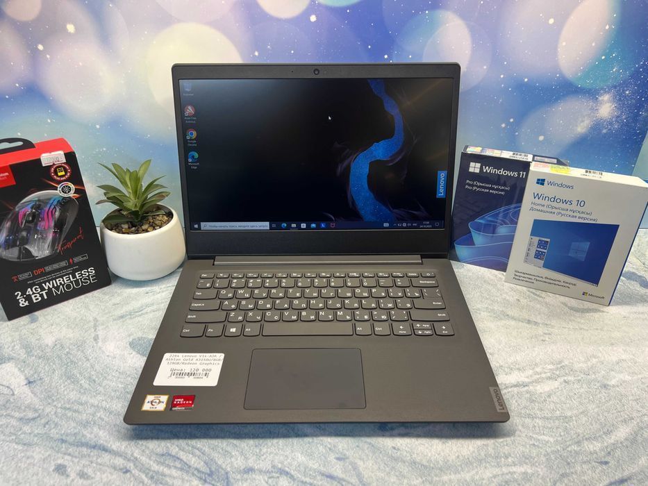 Ноутбук для работы Lenovo V14-ADA/Athlon Gold 3150U/8GB/128GB/Radeon