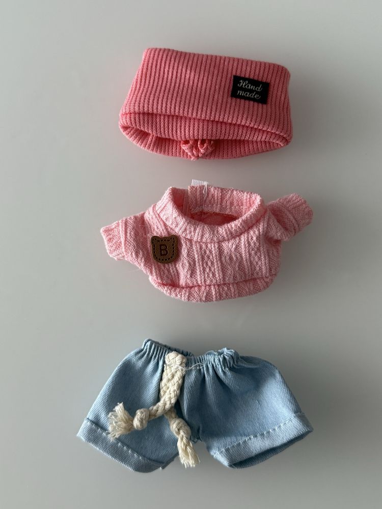 Labubu Stitch , чанта и дрешки за лабубу