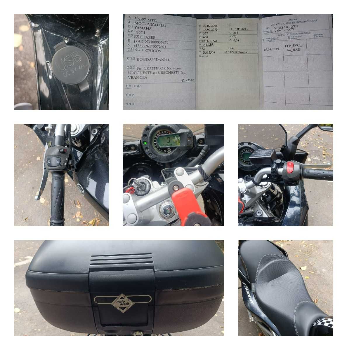 Yamaha Fz6 S1 ,600cm, 97 cp