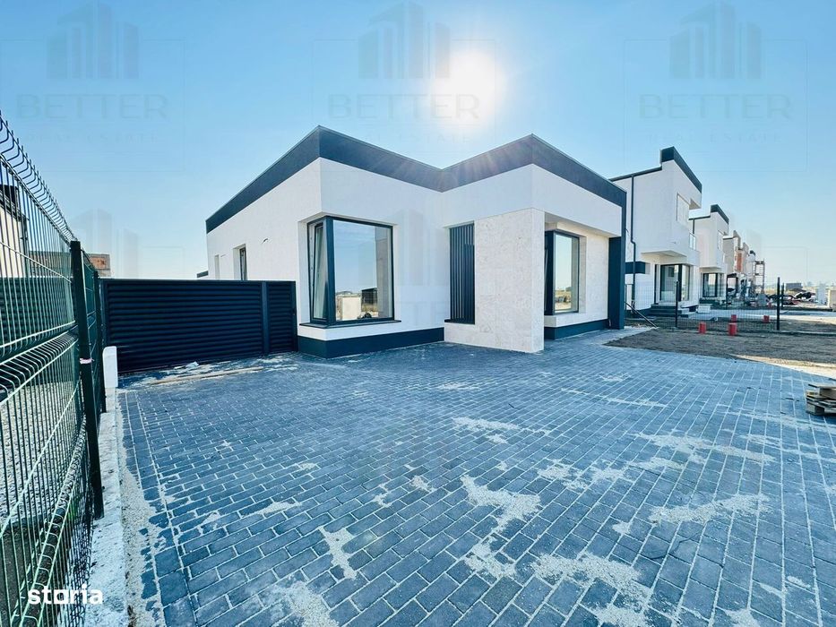 Casă modernă – 3 camere, 2 băi, teren 409 mp – 122.000 € + TVA