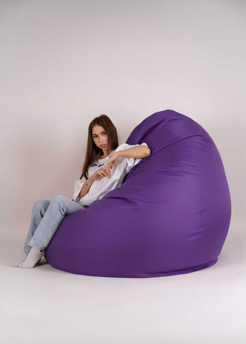 Кресло Мешок, Бин Бэг, Bean bag, Пуфик, XXXXL 160x100, Фиолетовый