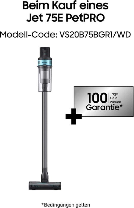 Nou Aspirator fără fir Samsung Jet 75E PetPRO VS20B75BGR1/WD MX103