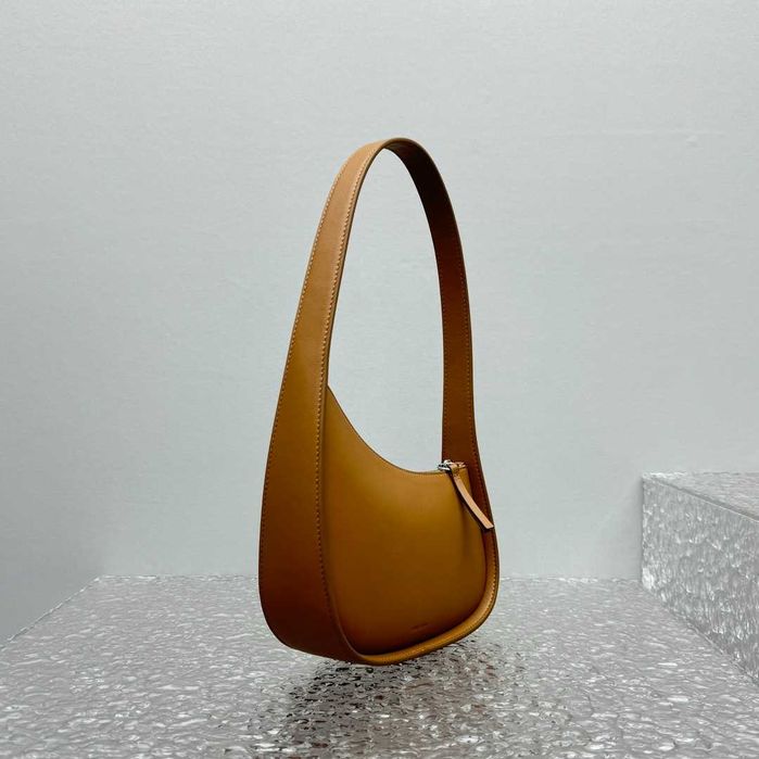 Geanta The Row Moon 20 cm, maro, tip Premium