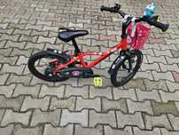 Bicicletă roșie BTWIN 16 inch cadru Aluminiu