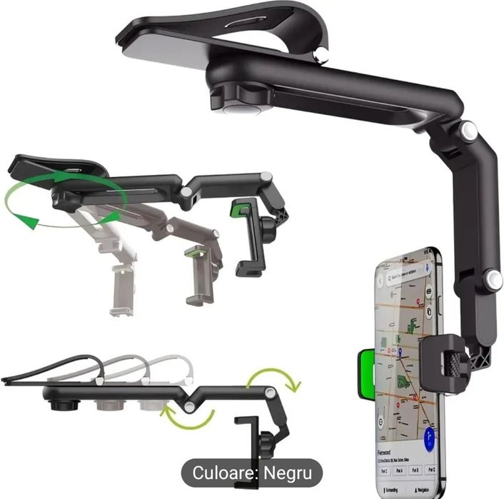 Suport telefon auto multifunctional, Universal, Reglabil