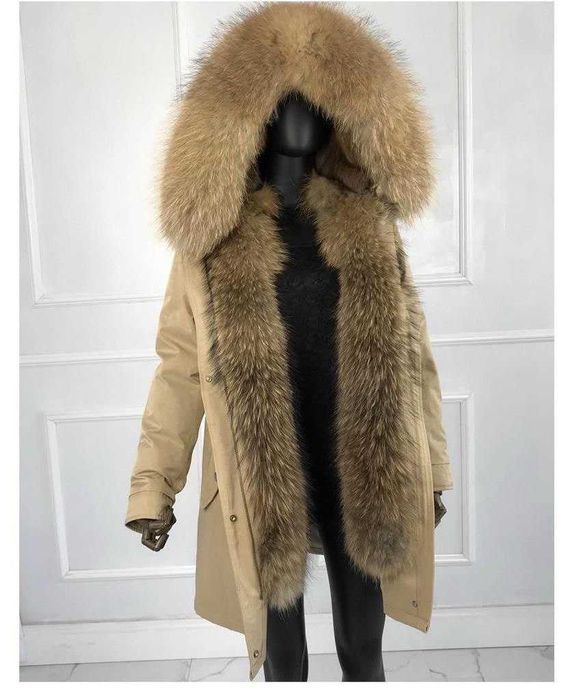 Парка с натуральным мехом